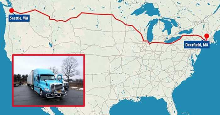 Американець під дією наркотиків на вантажівці перетнув країну (5000 км) без зупинок