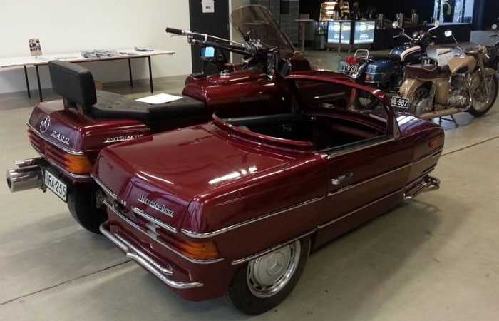 Унікальний мотоцикл на базі класичного Mercedes-Benz W123 знайшли в Фінляндії