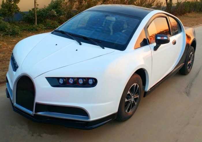 У Китаї зробили Bugatti Chiron за ціною Жигулів, на якому можна їздити без прав